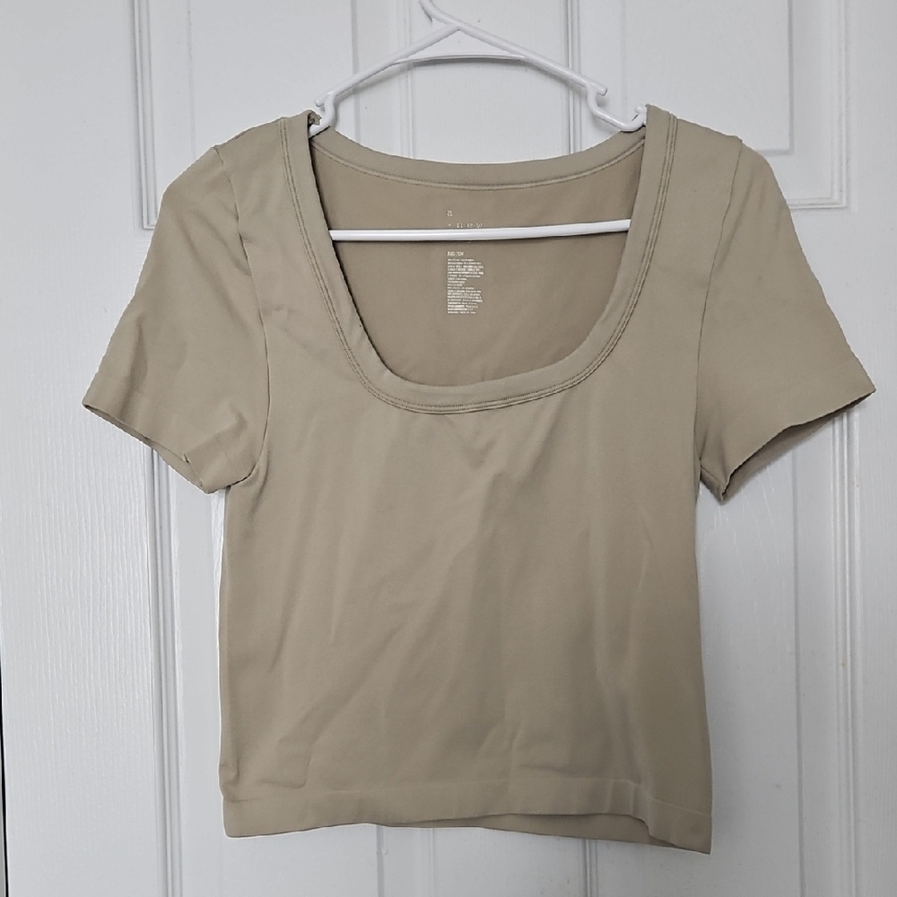 a new day Women's Sage Green Crop Top